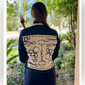 Stacy Bradley The Dark Denim Jacket / Navy Bit designer size XS